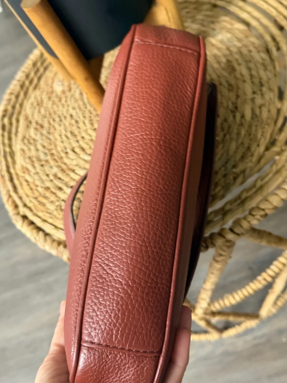 Michael Kors Fulton Pebbled Leather Chain Shoulder Bag